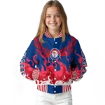 custom texas rangers winged blaze blue white varsity jacket best selling
