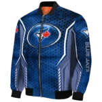 custom toronto blue jays power plate blue bomber jacket best selling