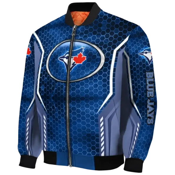 custom toronto blue jays power plate blue bomber jacket best selling