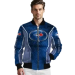 custom toronto blue jays power plate blue bomber jacket best selling