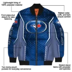 custom toronto blue jays power plate blue bomber jacket best selling