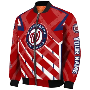 custom washington nationals chevron angles red bomber jacket best selling