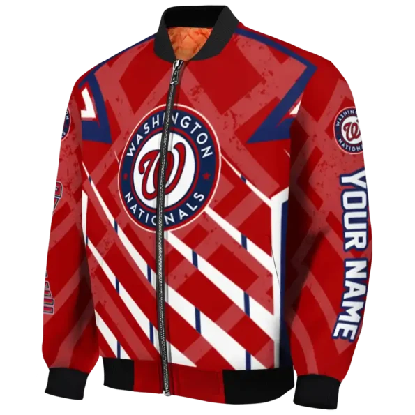 custom washington nationals chevron angles red bomber jacket best selling