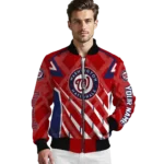 custom washington nationals chevron angles red bomber jacket best selling