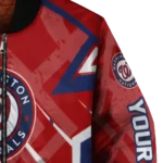 custom washington nationals chevron angles red bomber jacket best selling