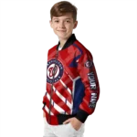 custom washington nationals chevron angles red bomber jacket best selling