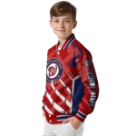 custom washington nationals chevron angles red varsity jacket best selling