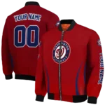 custom washington nationals chevron arrow red bomber jacket best selling