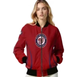custom washington nationals chevron arrow red bomber jacket best selling