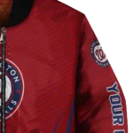 custom washington nationals chevron arrow red bomber jacket best selling