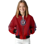 custom washington nationals chevron arrow red bomber jacket best selling