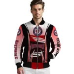 custom washington nationals mesh effect red black bomber jacket best selling
