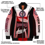 custom washington nationals mesh effect red black bomber jacket best selling
