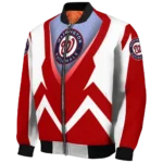 custom washington nationals v stripes red white bomber jacket best selling