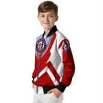 custom washington nationals v stripes red white bomber jacket best selling