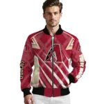 customized arizona diamondbacks chevron angles red bomber jacket best selling.webp