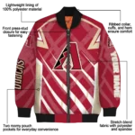 customized arizona diamondbacks chevron angles red bomber jacket best selling.webp
