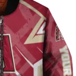 customized arizona diamondbacks chevron angles red bomber jacket best selling.webp