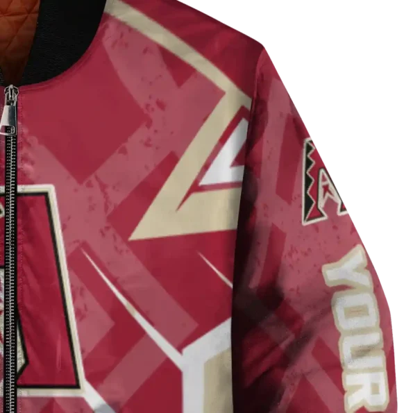 customized arizona diamondbacks chevron angles red bomber jacket premium grade.webp