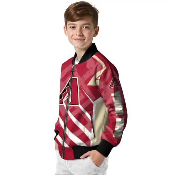 customized arizona diamondbacks chevron angles red bomber jacket trendy.webp
