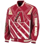 customized arizona diamondbacks chevron angles red varsity jacket best selling