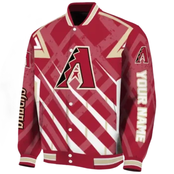 customized arizona diamondbacks chevron angles red varsity jacket best selling