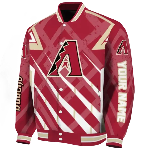 customized arizona diamondbacks chevron angles red varsity jacket best selling