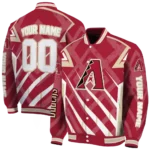 customized arizona diamondbacks chevron angles red varsity jacket best selling