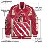 customized arizona diamondbacks chevron angles red varsity jacket best selling