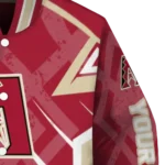 customized arizona diamondbacks chevron angles red varsity jacket best selling