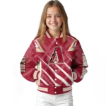 customized arizona diamondbacks chevron angles red varsity jacket best selling