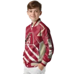 customized arizona diamondbacks chevron angles red varsity jacket best selling
