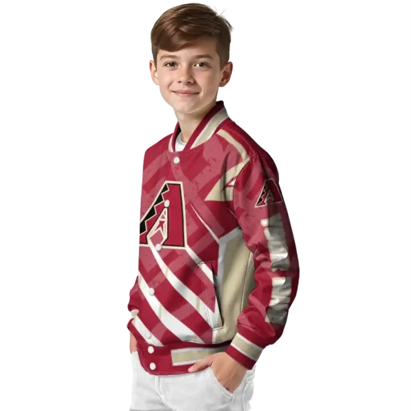 customized arizona diamondbacks chevron angles red varsity jacket trendy