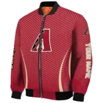 customized arizona diamondbacks chevron arrow red bomber jacket best selling.webp