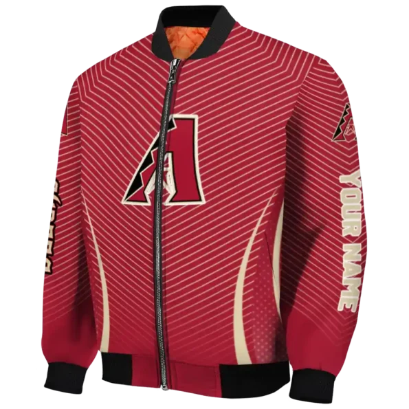 customized arizona diamondbacks chevron arrow red bomber jacket best selling.webp