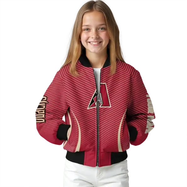 customized arizona diamondbacks chevron arrow red bomber jacket top rated.webp