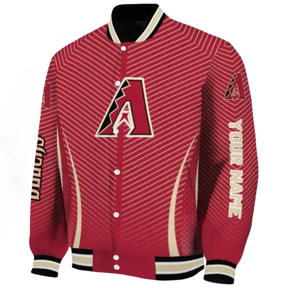 customized arizona diamondbacks chevron arrow red varsity jacket best selling