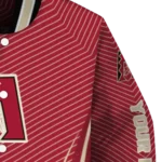 customized arizona diamondbacks chevron arrow red varsity jacket best selling