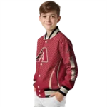 customized arizona diamondbacks chevron arrow red varsity jacket best selling