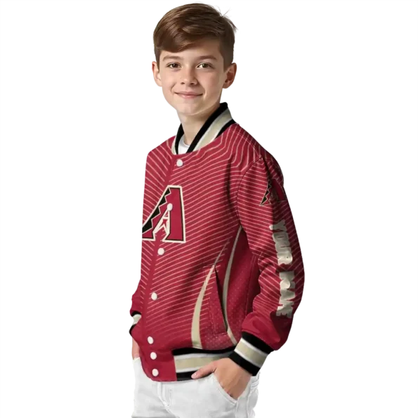 customized arizona diamondbacks chevron arrow red varsity jacket trendy
