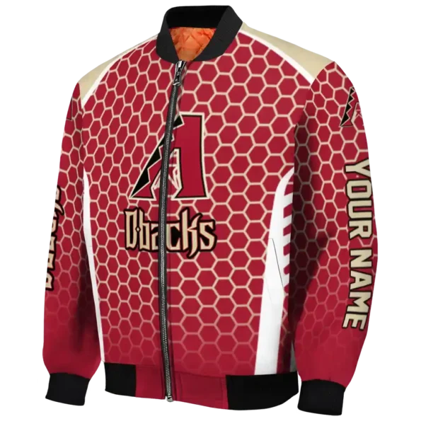 customized arizona diamondbacks hexagon grid red bomber jacket best selling.webp