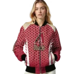 customized arizona diamondbacks hexagon grid red bomber jacket best selling.webp