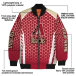 customized arizona diamondbacks hexagon grid red bomber jacket best selling.webp