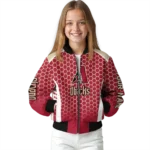 customized arizona diamondbacks hexagon grid red bomber jacket best selling.webp