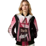 customized arizona diamondbacks mesh effect red black bomber jacket best selling.webp