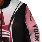 customized arizona diamondbacks mesh effect red black bomber jacket best selling.webp