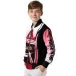 customized arizona diamondbacks mesh effect red black bomber jacket best selling.webp