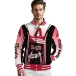 customized arizona diamondbacks mesh effect red black varsity jacket best selling