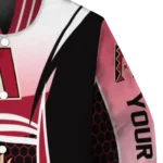 customized arizona diamondbacks mesh effect red black varsity jacket best selling