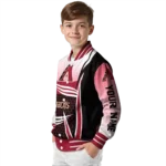 customized arizona diamondbacks mesh effect red black varsity jacket best selling